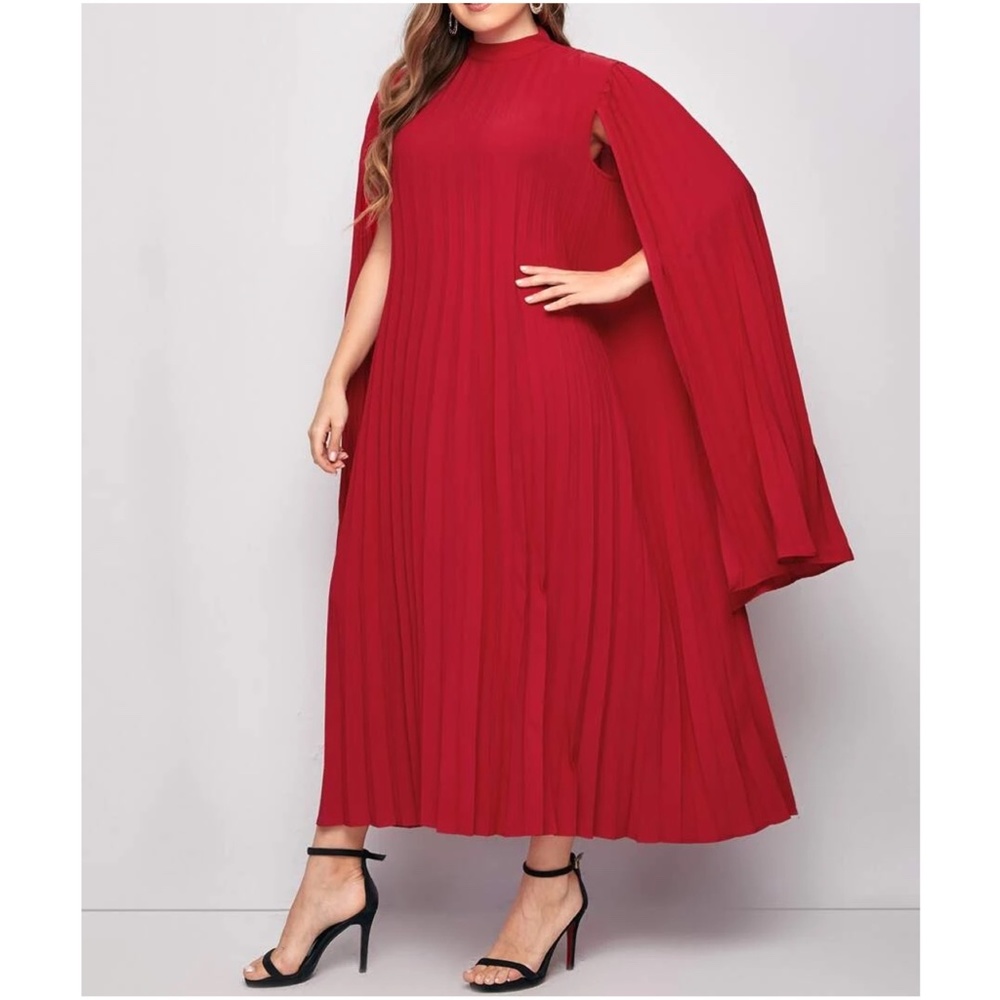 Classic Pleated Evening Formal Holiday Dress - Picture 7 of 12